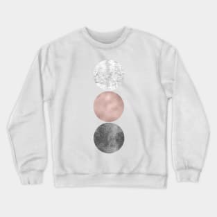 Rose grunge - circles Crewneck Sweatshirt